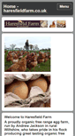 Mobile Screenshot of haresfieldfarm.co.uk