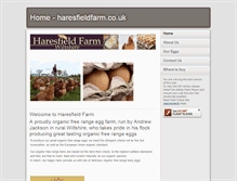 Tablet Screenshot of haresfieldfarm.co.uk